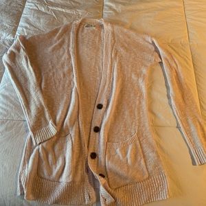 light pink abercrombie cardigan